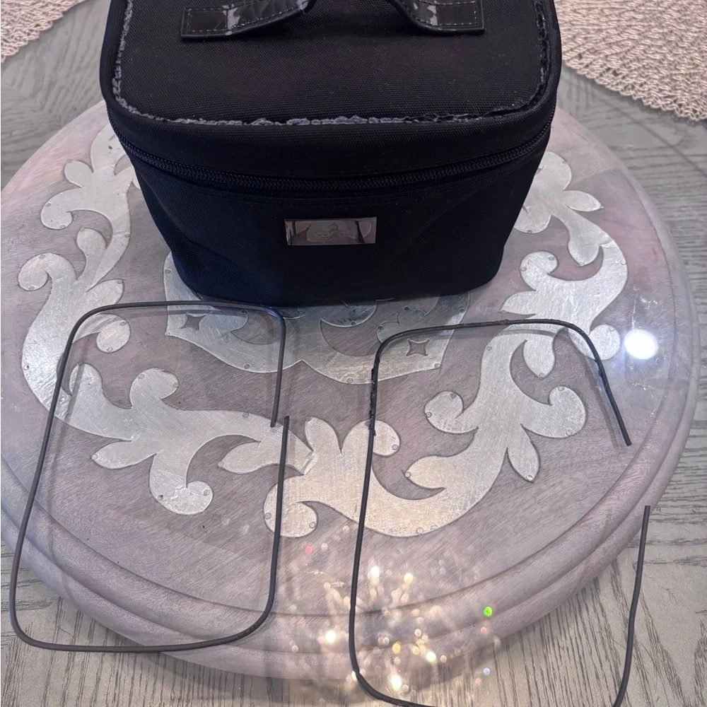 Authentic Gucci Black canvas Toiletry Case with Top Handle